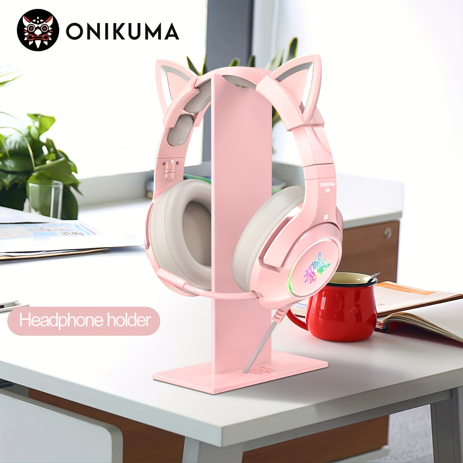 Light Up Your Desk With The ST1 Headphone Stand - Perfect For Computer & Earphone Hangers!