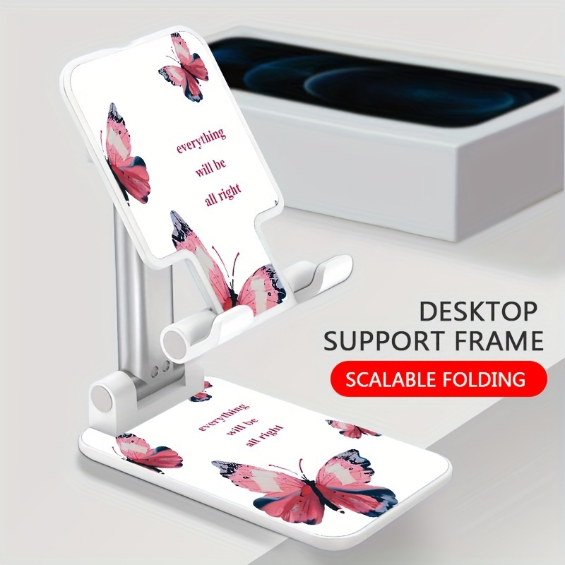 

Desktop Mobile Phone Holder, Desktop, Must-have For Watching Dramas, Office And Study, Portable And Foldable Desktop Mobile Phone Support