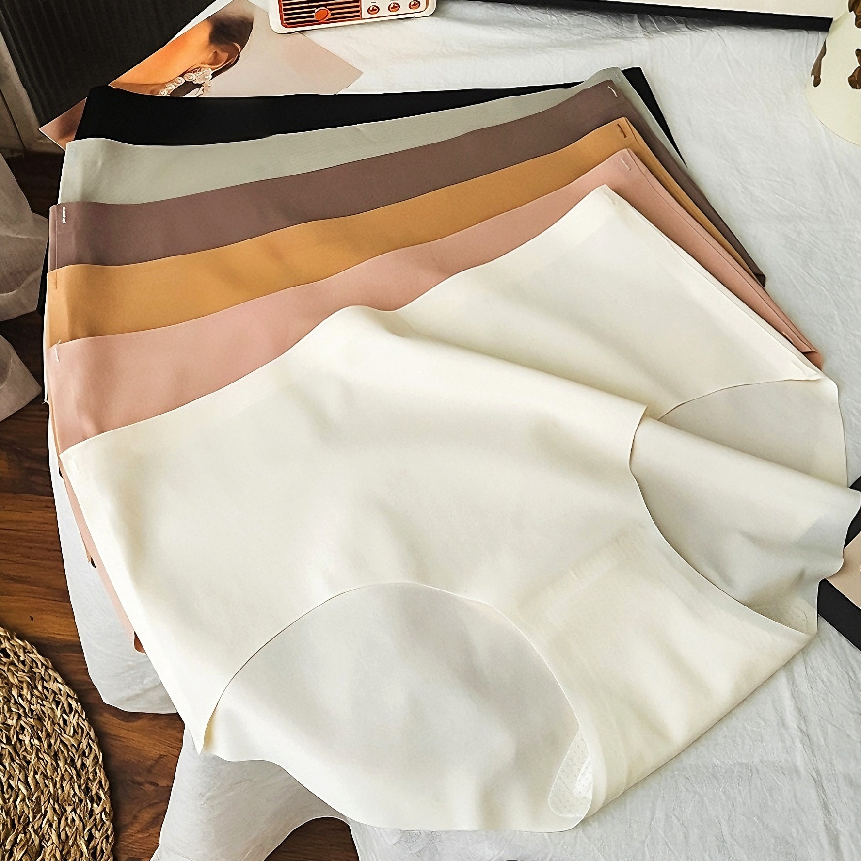 

6pcs Briefs, Simple Comfy Breathable Stretchy Intimates Panties, Women's Lingerie & Underwear