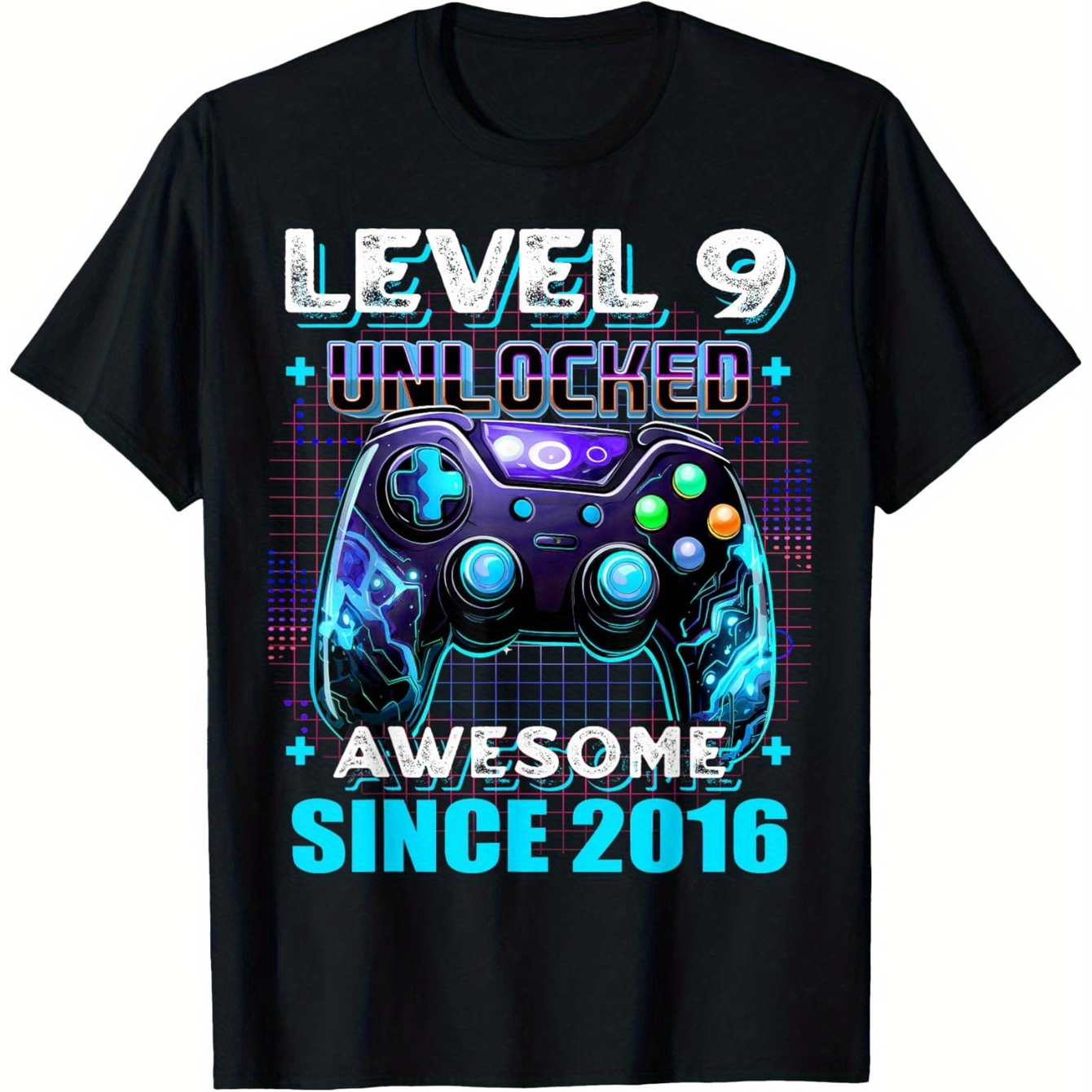 Boy Girl 9th Birthday Boy Level 9 Gamer 9 Year Video Game Party T-Shirt