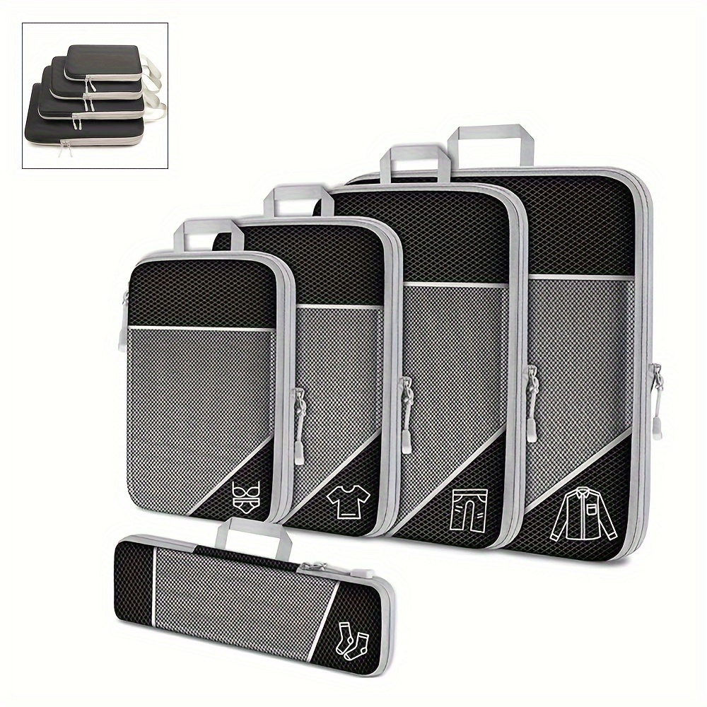 

4-piece Set Travel Packing Cubes, , Large Capacity Clothes Organizer Bags, Lightweight Luggage Bags