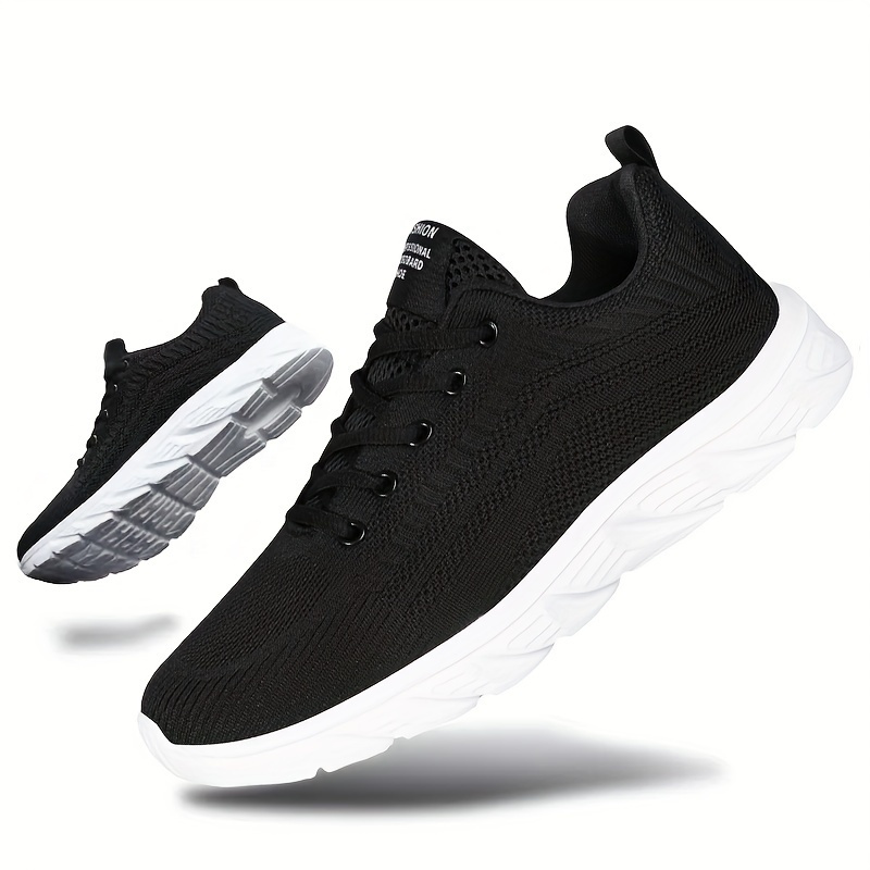

Men's Lace-up Mesh Sneakers - Athletic Shoes - Lightweight And Breathable - Running Basketball Workout Gym