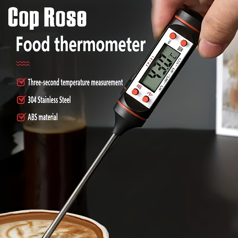 

Kitchen Oil Thermometer Bbq Baking Temperature Measurement Electronic Food Thermometer Liquid Temperature Pen (battery Not Included)