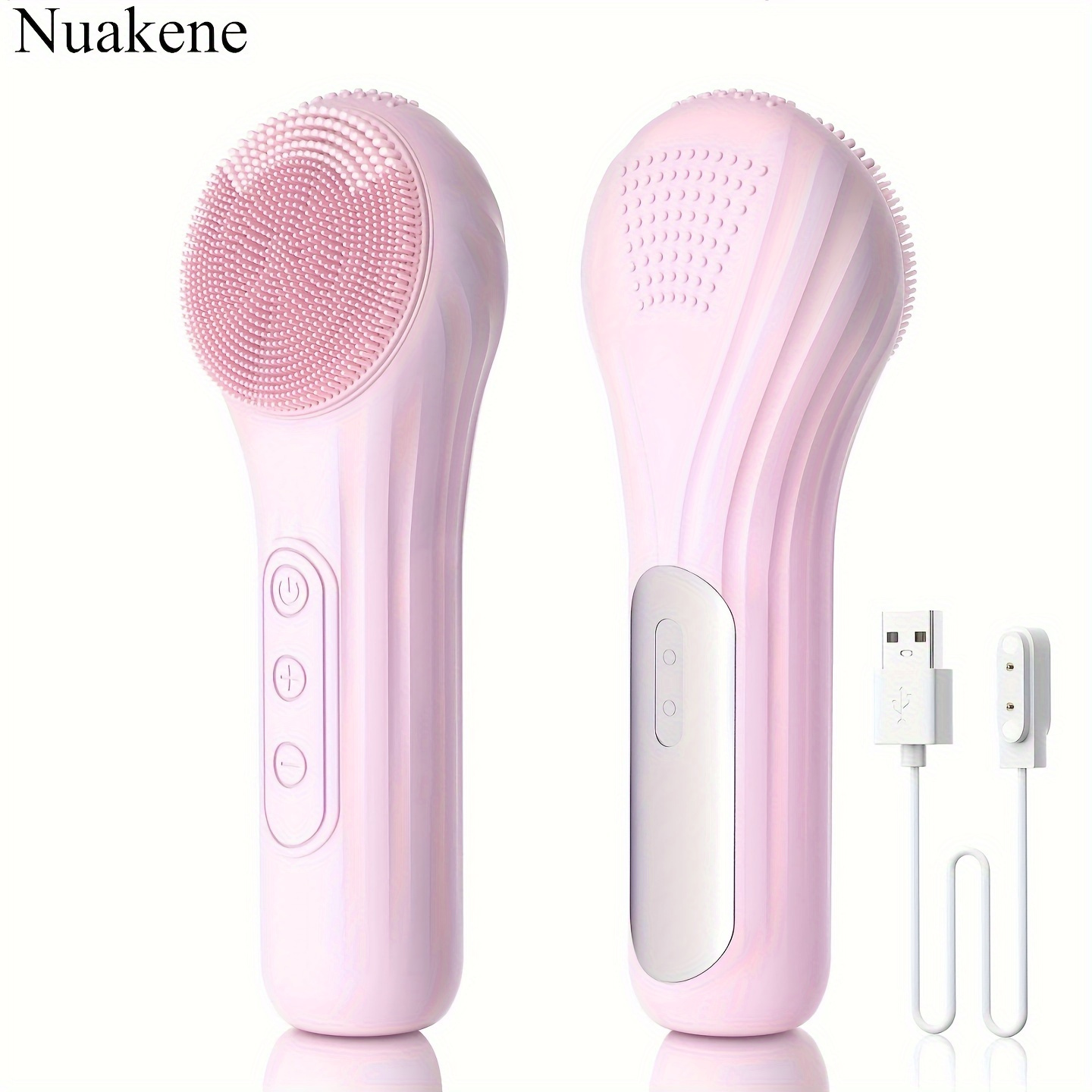 

Electric Facial Cleanser Brush, Silicone Scrubber, Wash Brush For Men & Women, Rechargeable Constant Temperature Heating Vibration Massage Cleansing Brush For Pore Cleansing Exfoliating Removal