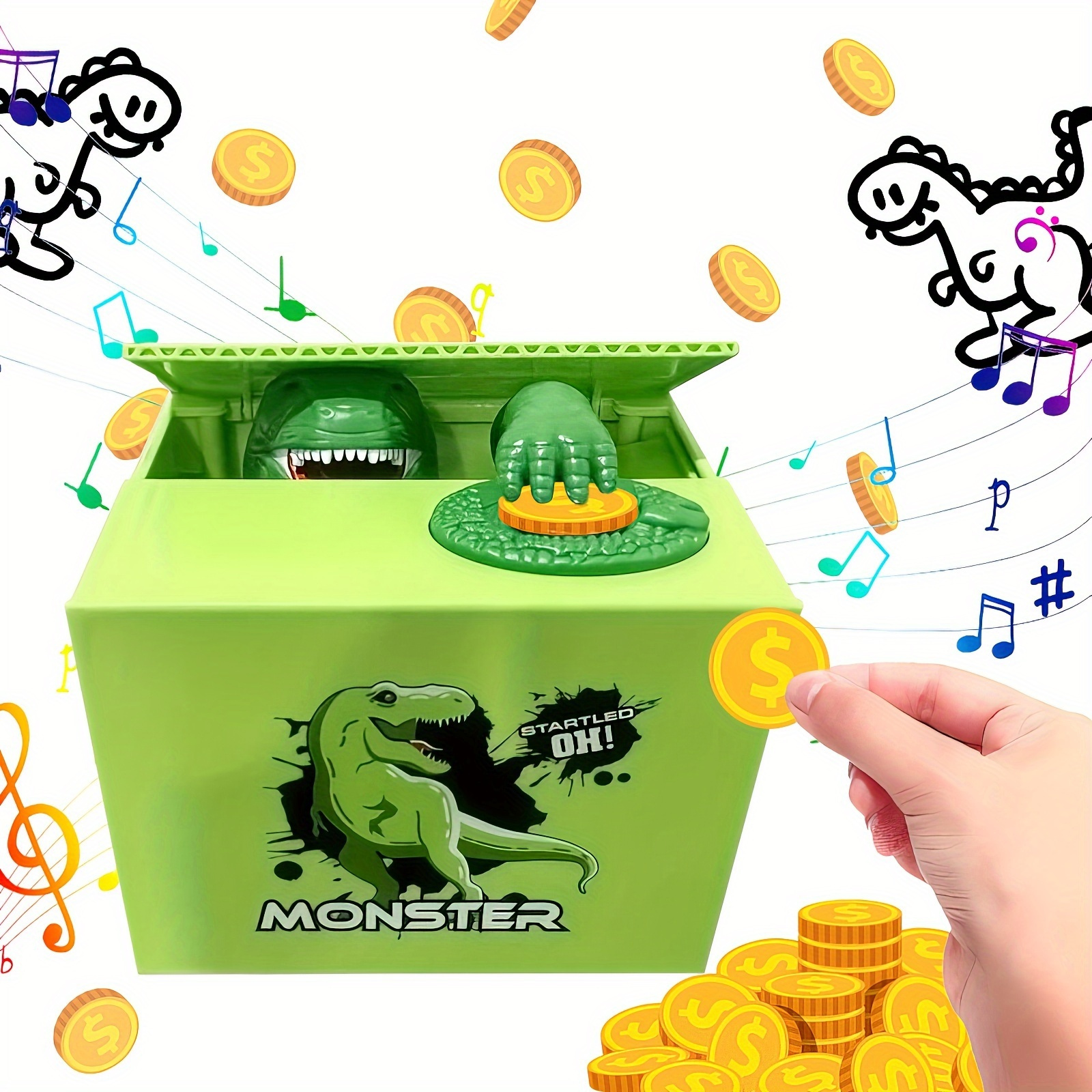 

Dinosaurs Electronic Saving Bank Toys For Children - Perfect Gifts For Christmas & Birthdays! Easter Gift