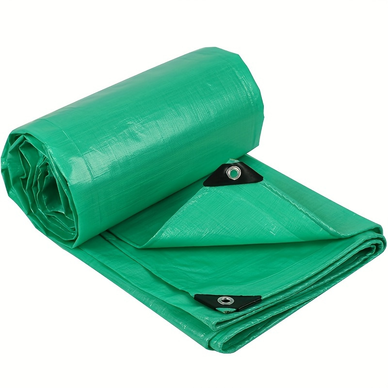 

1pc Thick Waterproof Poly Tarp Cover Durable Tarpaulin With Grommets And Reinforced Edges Uv Resistant Tarp Cover For Vehicle Pool Cover Boat Tent Construction Site Outdoor
