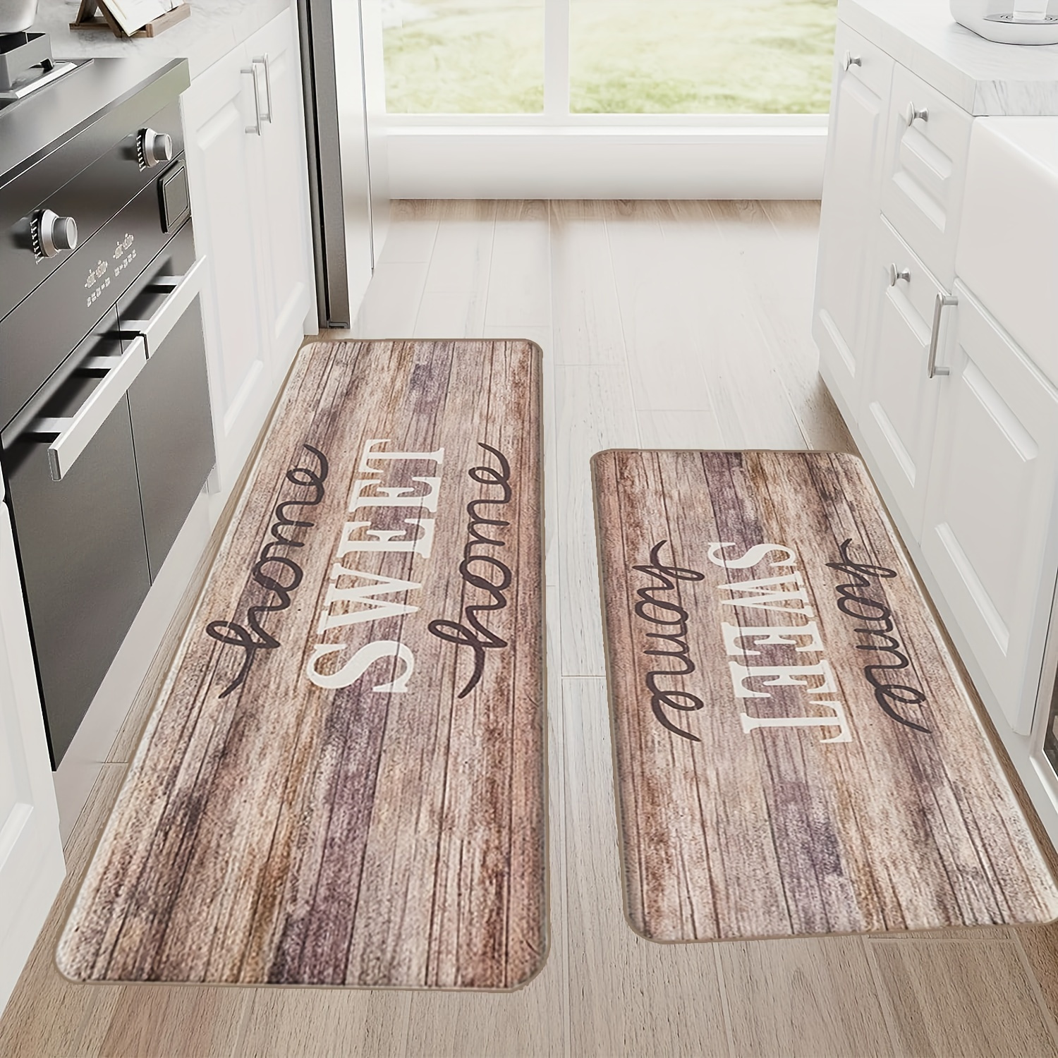 Farmhouse Kitchen Mats Sweet Home Letter Pattern Kitchen Rug - Temu