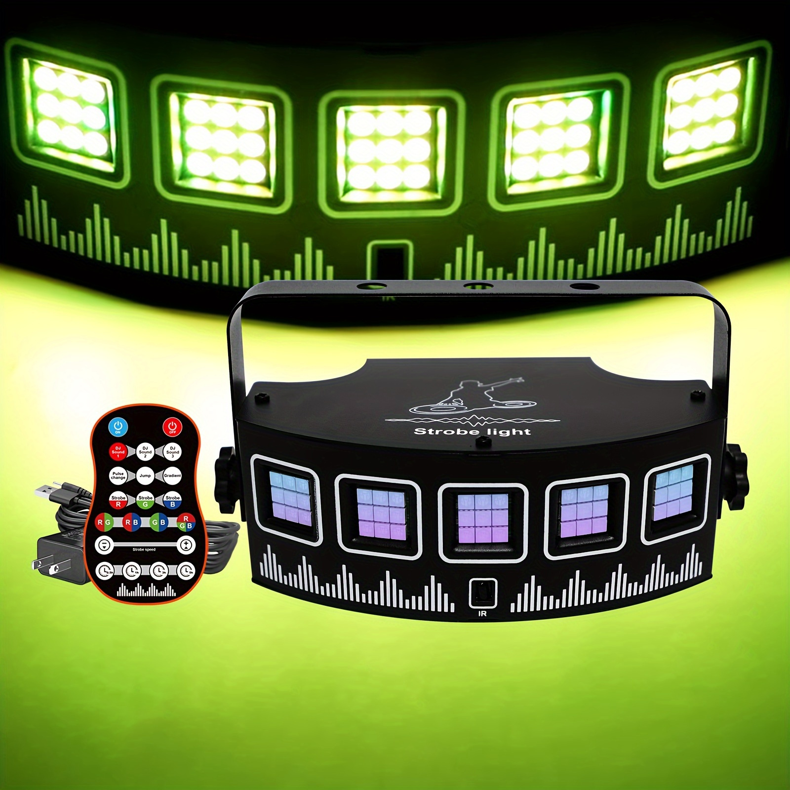 1pc LED Blitzlicht Bühnenlichter DJ Beleuchtungsprojektor - Temu