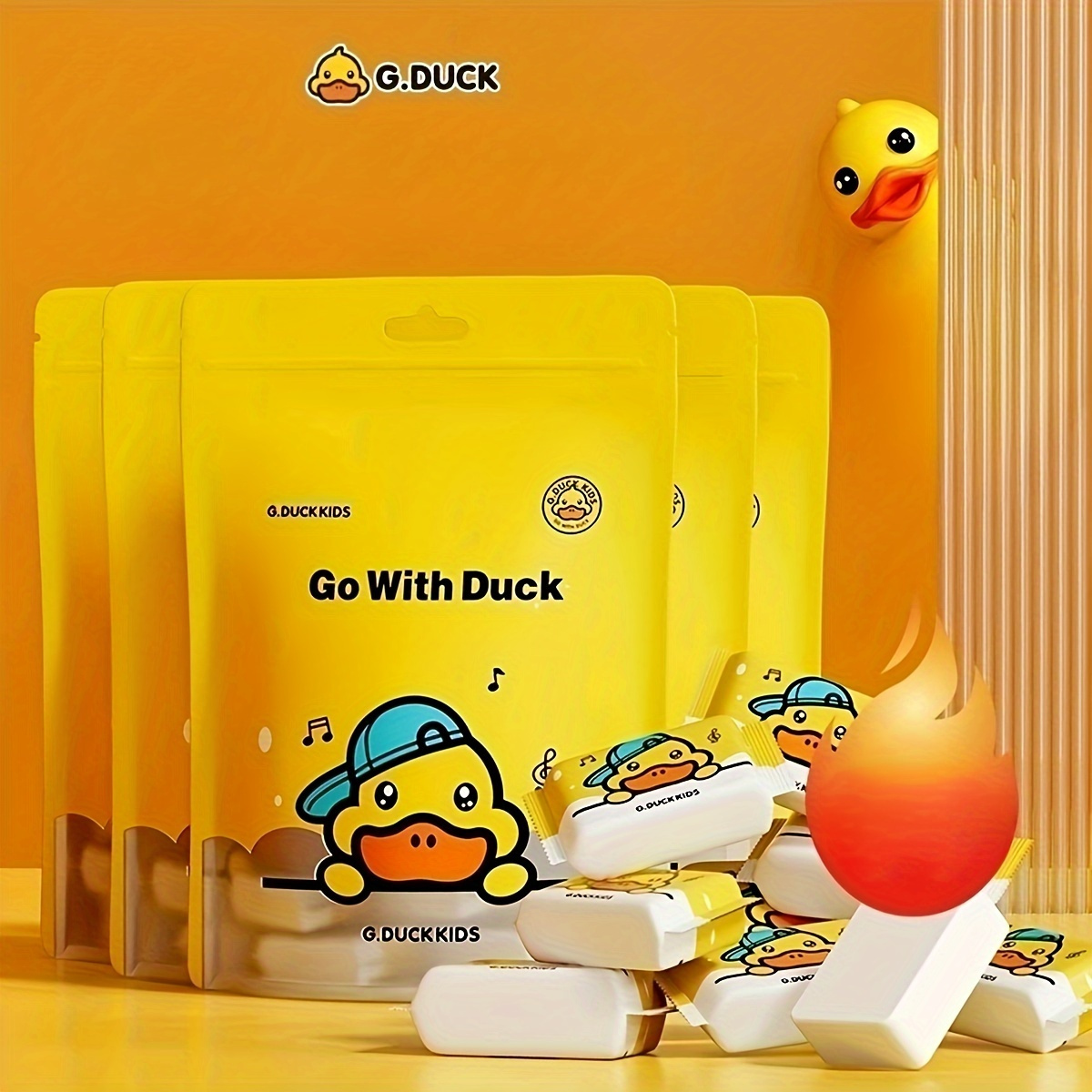

1/5/10 Packs 20pcs/pack New Little Yellow Duck Compressed Towel Bath Towel Travel Individually Packaged Thickened Large Disposable Face Towel Face Wash Towel