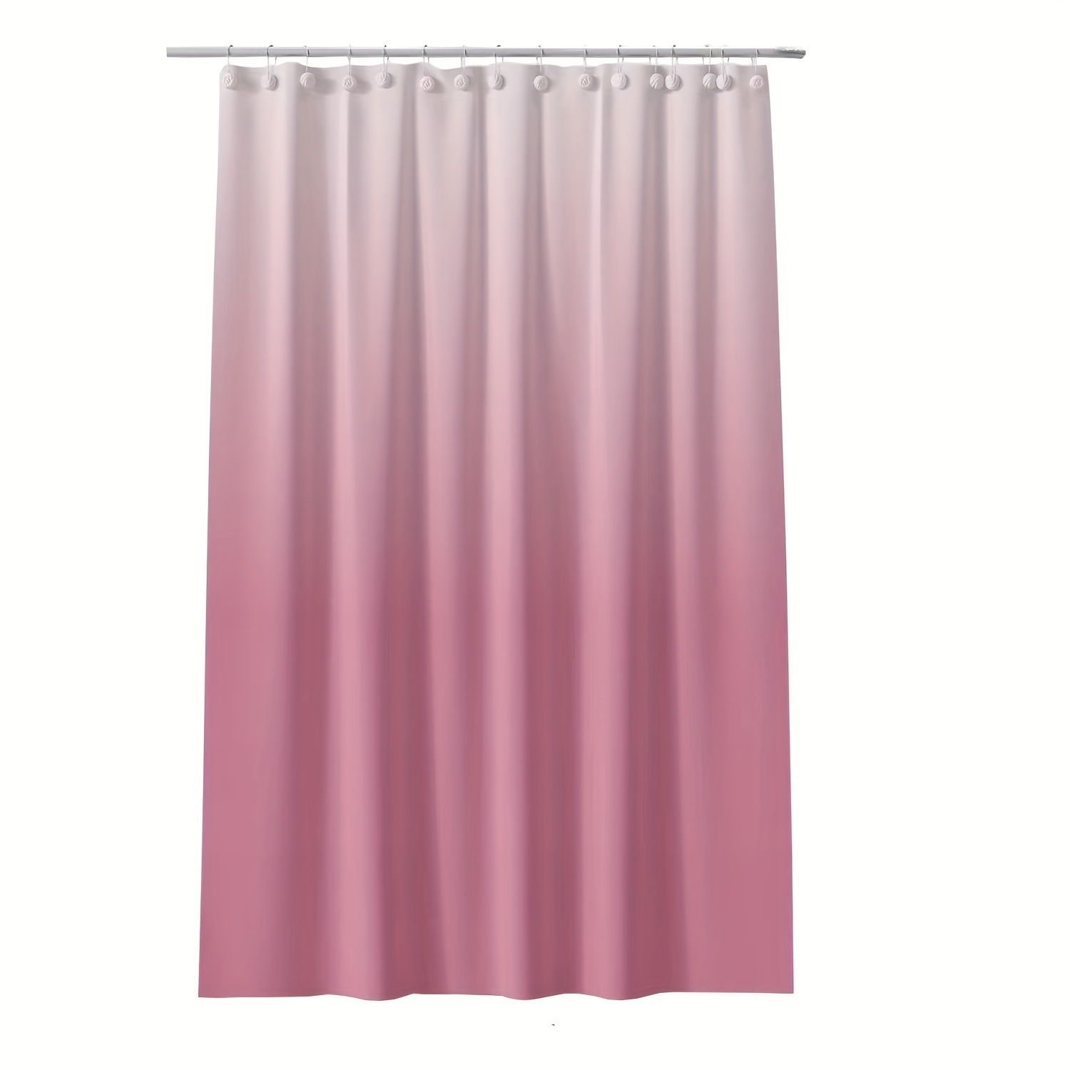 

Yusehy Waterproof Gradient Pink Peva Shower Curtain Liner 71x71 Inches With Rust-proof Metal Grommets And Weighted Bottom, Romantic Theme, Easy Clean, All-season Bathroom Decor - 1pc