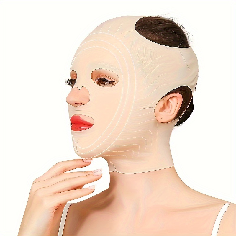 

3d Breathable Reusable Facial Mask Full Face Belts V Full Face Lifting Chin Cheek Lift Up Belt Band Strap Thin Mask Beauty Gift For Women - Facial Care Gifts For Mother