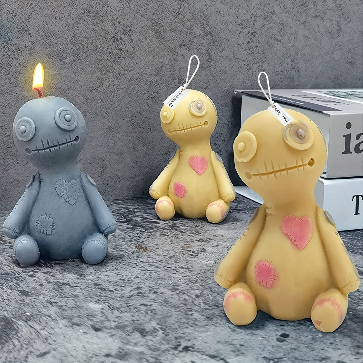 

3d Cursed Doll Silicone Candle Mold - Diy Soy Wax & Resin Casting Tool For Decorations