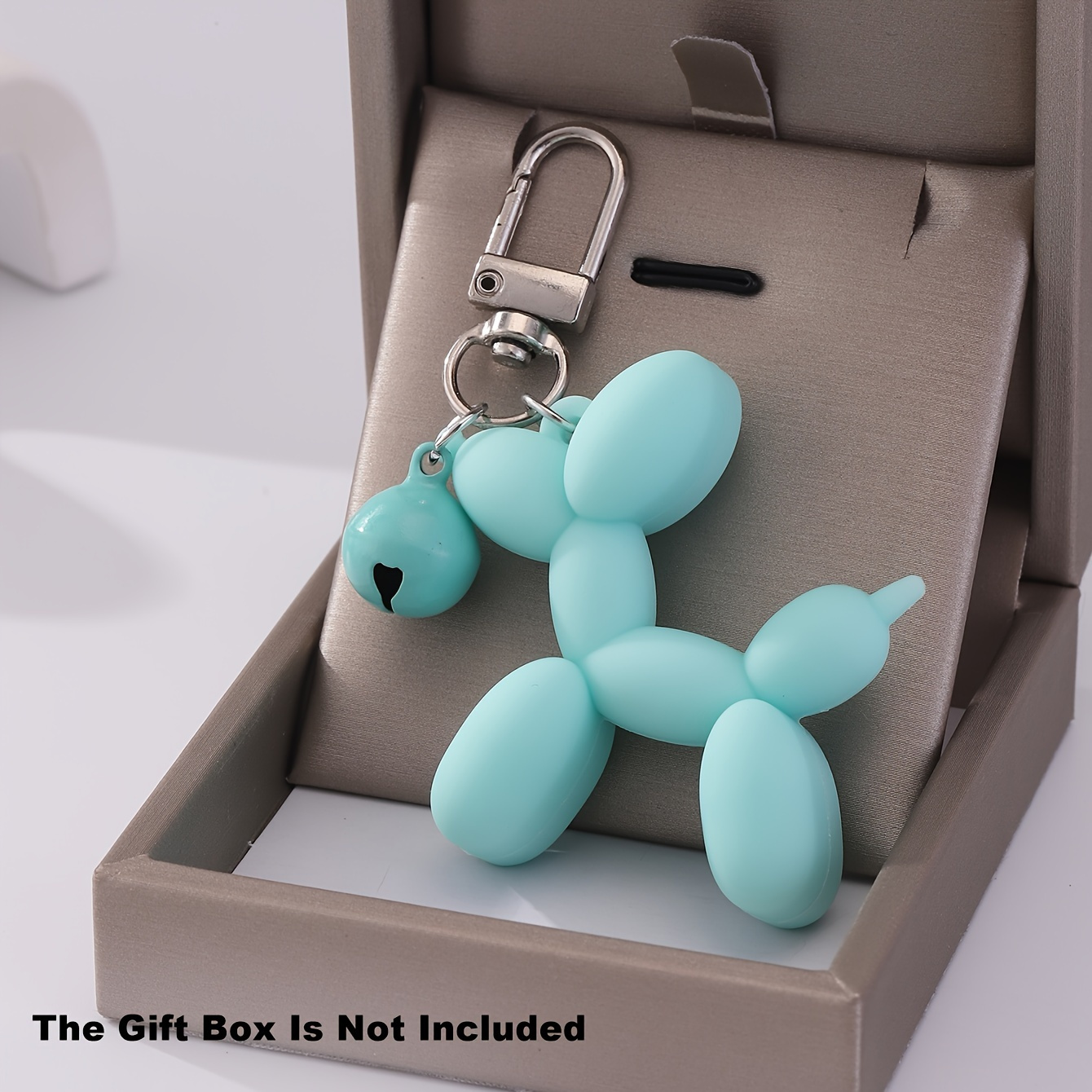 

1pc Cute Balloon Dog Keychain Cartoon Animal Pvc Doll Key Chain Ring Bag Backpack Charm Earbud Case Cover Accessories Women Daily Uses Gift
