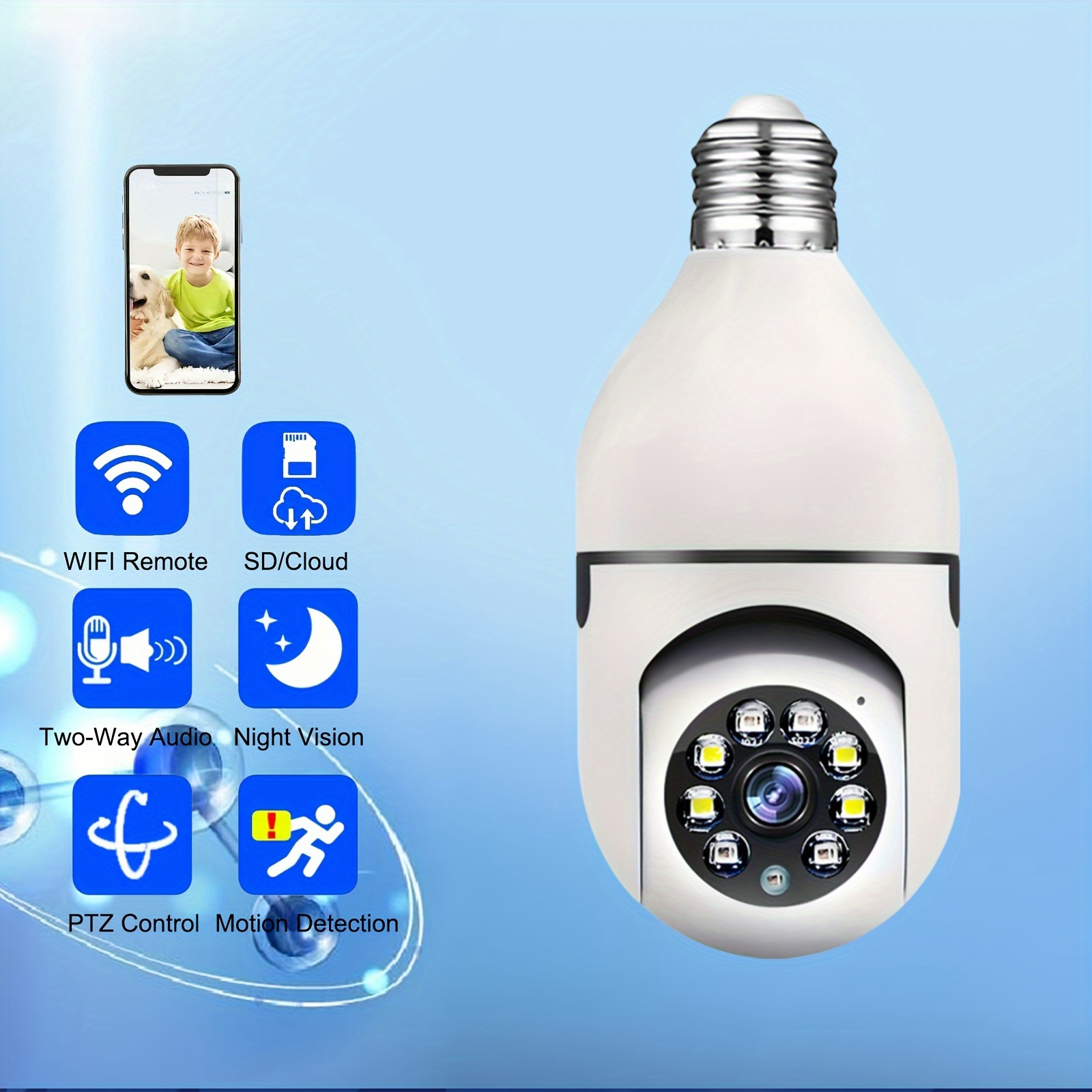 Remote Control Light Bulb Socket Wireless Night Light Socket