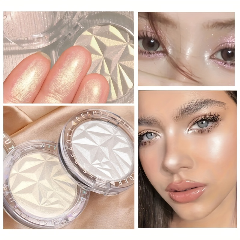 

3d Glitter Highlighter, Single Tone Face Illuminator, Glowing Shimmer Stick, Fine Sparkle Makeup, Perfect Valentine's Day Gift