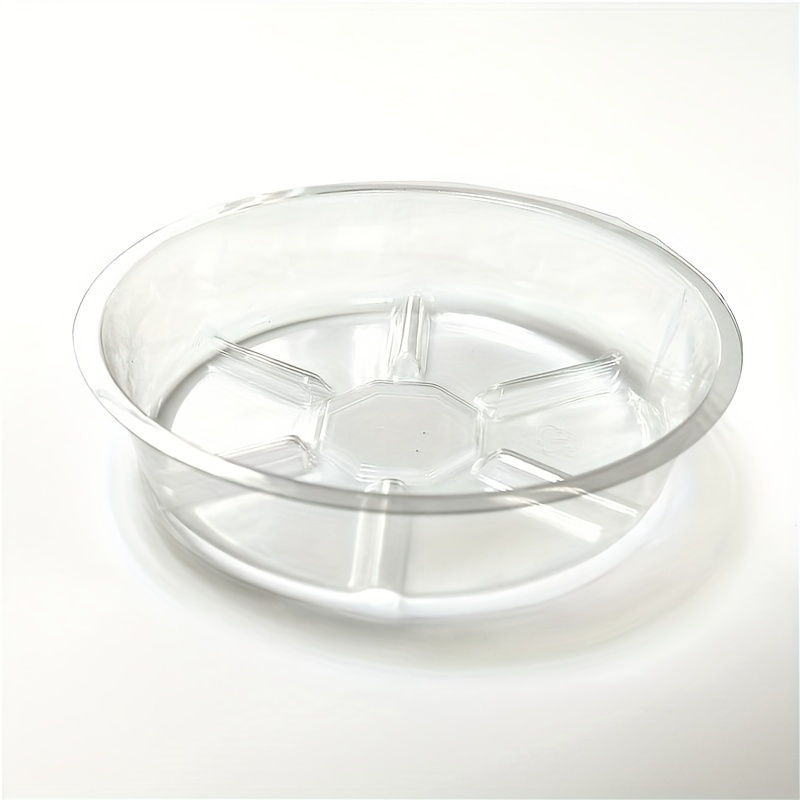 

20pcs 6 Inch Plastic Plant Saucers, Disposable Round Transparent Plant Pot Tray Saucer, Good For Both Outdoor And Indoor, Garden And Office