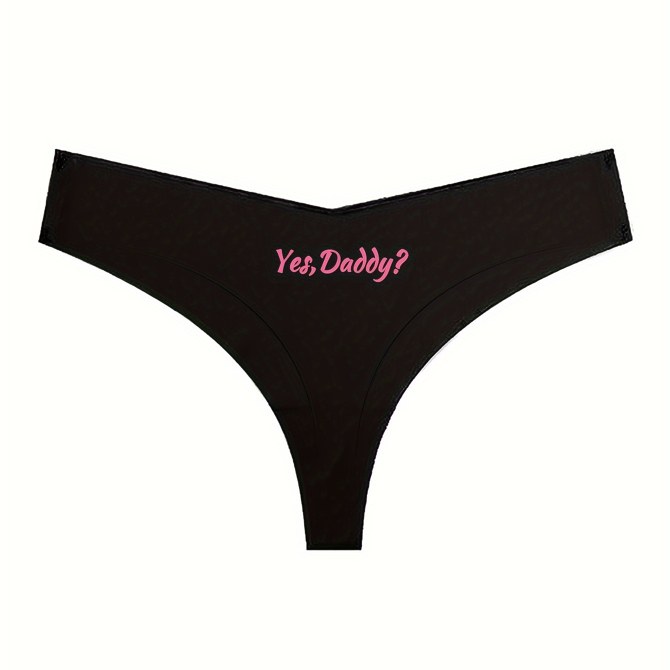 Sexy Women Ladies Yes Daddy Lingerie G-string Briefs Underwear Panties  Thongs