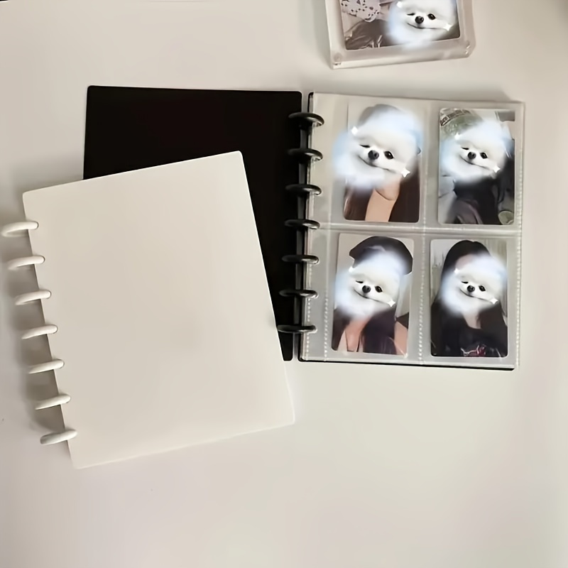 

1pc 3-inch Vertical Photo Album With 20 Pages, Pocket-size Card Storage Book, Postcard Organizer, Clear Sleeve Mini Card Album