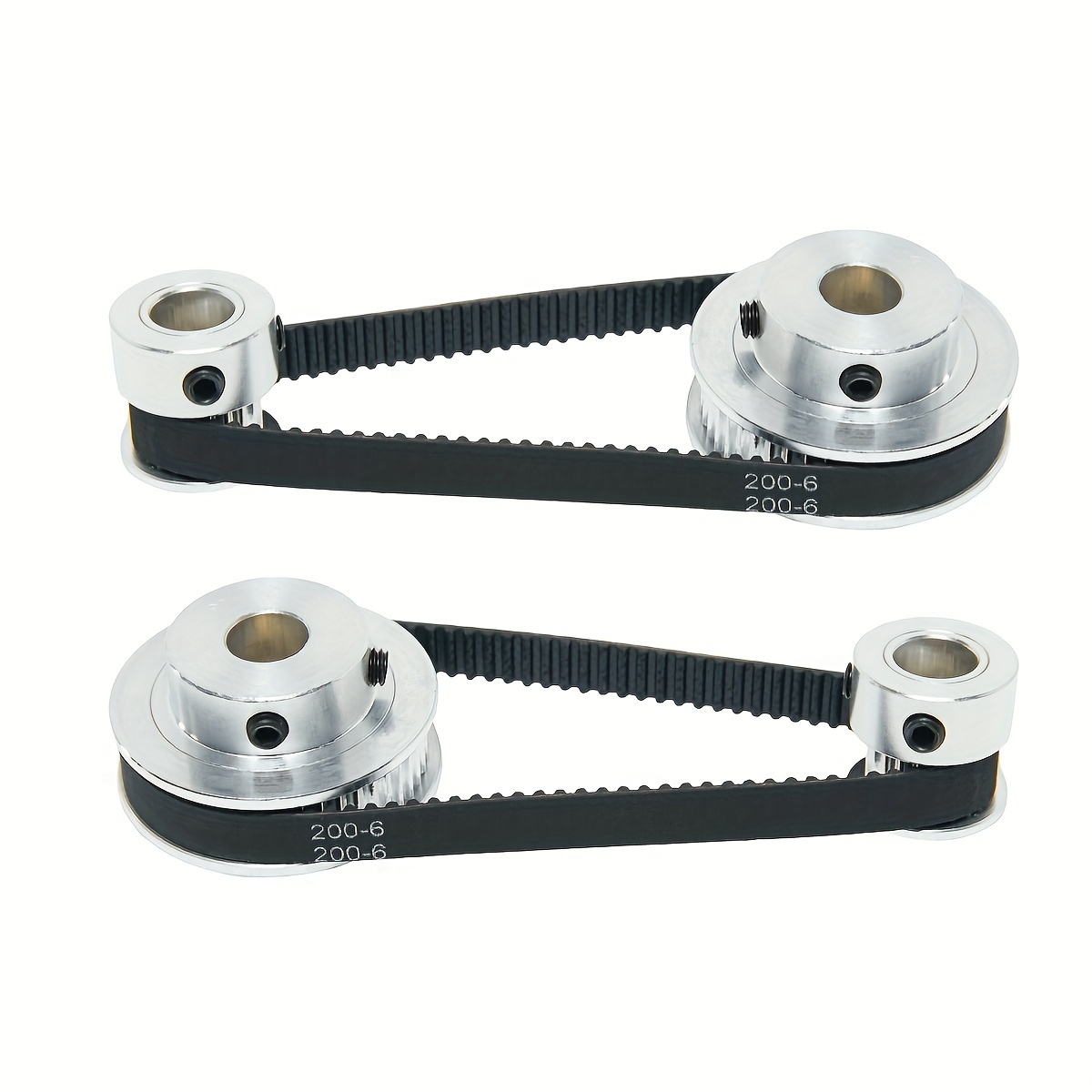 

Shceec 2-piece Aluminum Timing Pulleys Set - 20 & 48 Teeth, 8mm Bore With 200mm X 6mm Belts (20-48t-8b-6)