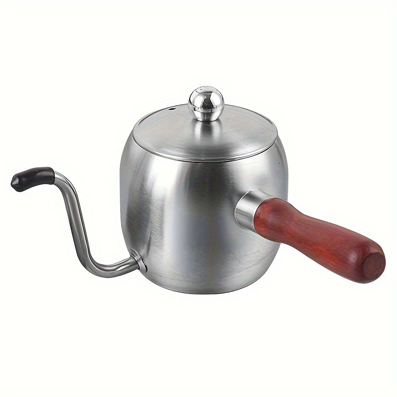 Tea Kettle Stainless Steel Teapot 2L Long Gooseneck Coffee Pot Pour Over  Tea Pot Mouth Pour Spout with Strainer for Stove Top Induction(2.0L)