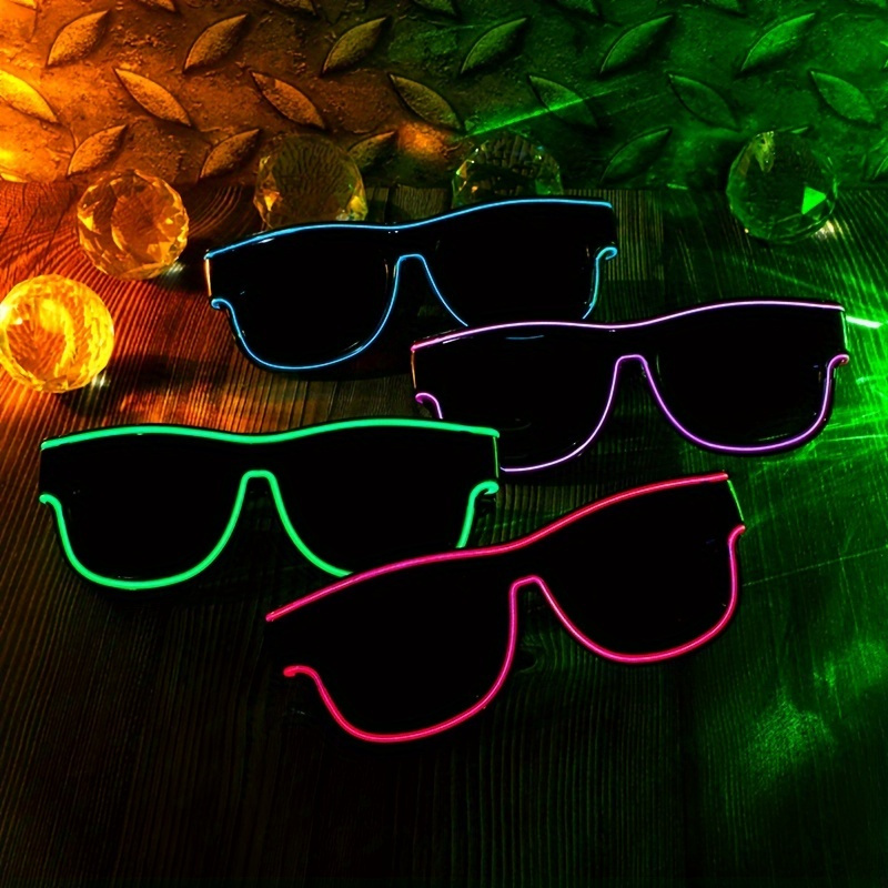 

Cold Light Glasses Usb Charging Wireless Luminous Glasses Nightclub Bar Party Led Light Luminous Glasses For Music Festivals, Halloween, And Christmas