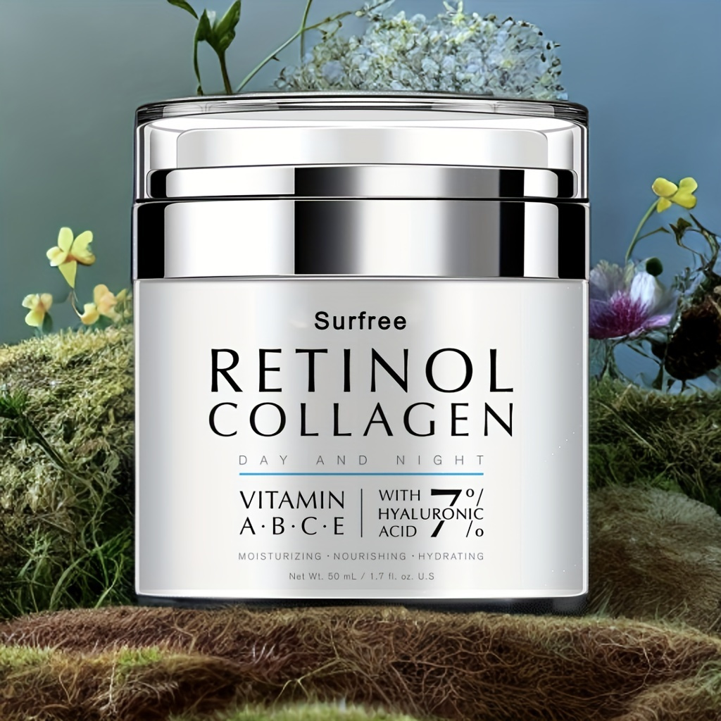 

50ml Retinol Cream For Face Night And Day, Skin Cream With Retinol Collagen Face Cream, Vitamin C Moisturizer, Retinol Moisturizer For Face Sensitive Skin