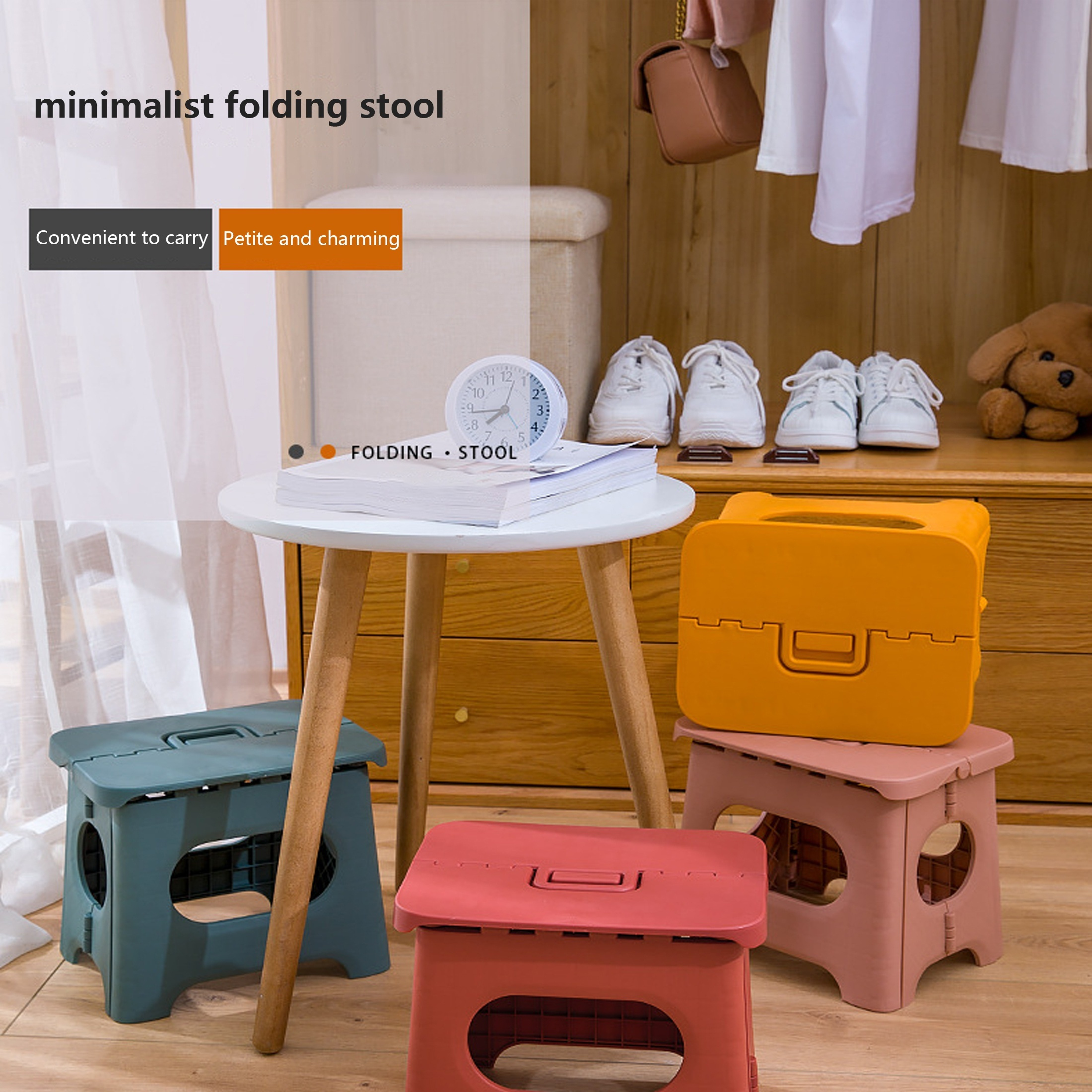 Home Wood Stool Low Footstool Living Room Office Footrest Non-slip Children  Stool Bathroom Toilet Non-slip Wooden Stool Home - AliExpress