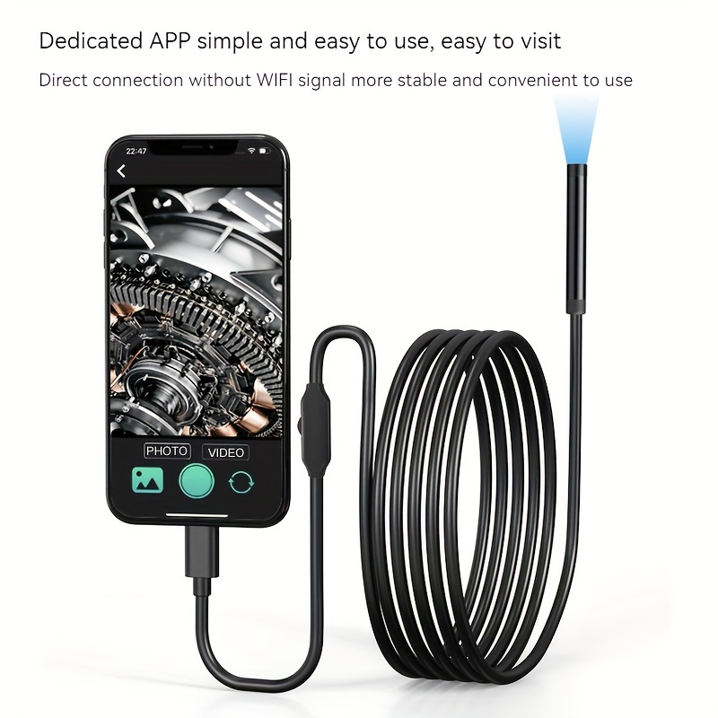 

5.5mm For Apple High-definition Camera, 1m Flexible Flexible Industrial Endoscope