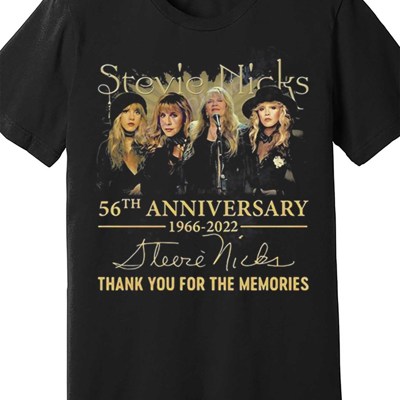 

Stevie Nicks 56th Anniversary Tshirtstevie Nicks Fan Lover Tshirt 914818 Funny Men's Short Sleeve T-shirt Black Pr2