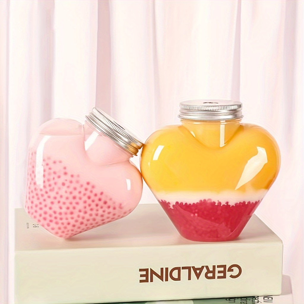 Plastic Juice Bottles With , Christmas Valentine's Day Cute Heart