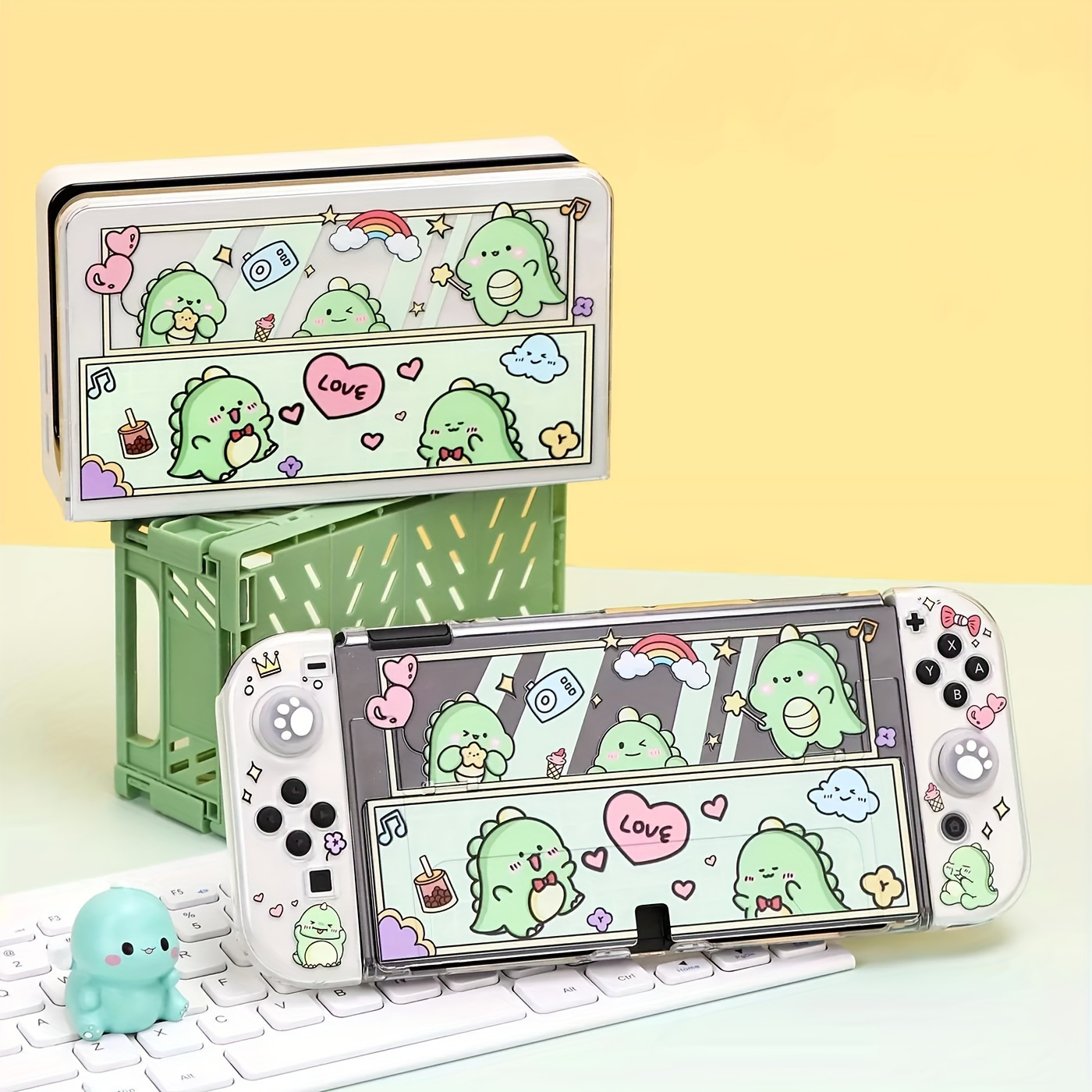 

Coque Souple pour Switch OLED/NS avec Motif Cartoon Kawaii en TPU pour Jeux de Console Switch