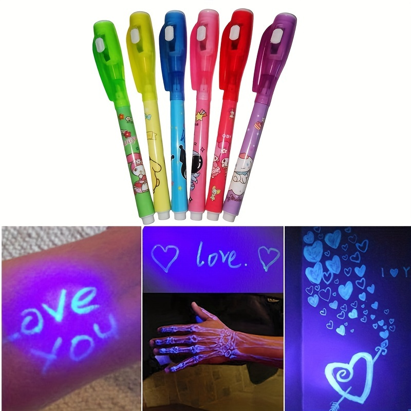 Acquista Evidenziatore Creativo Magico Luce UV Penna a inchiostro  invisibile Forniture scolastiche Pennarello divertente multifunzione