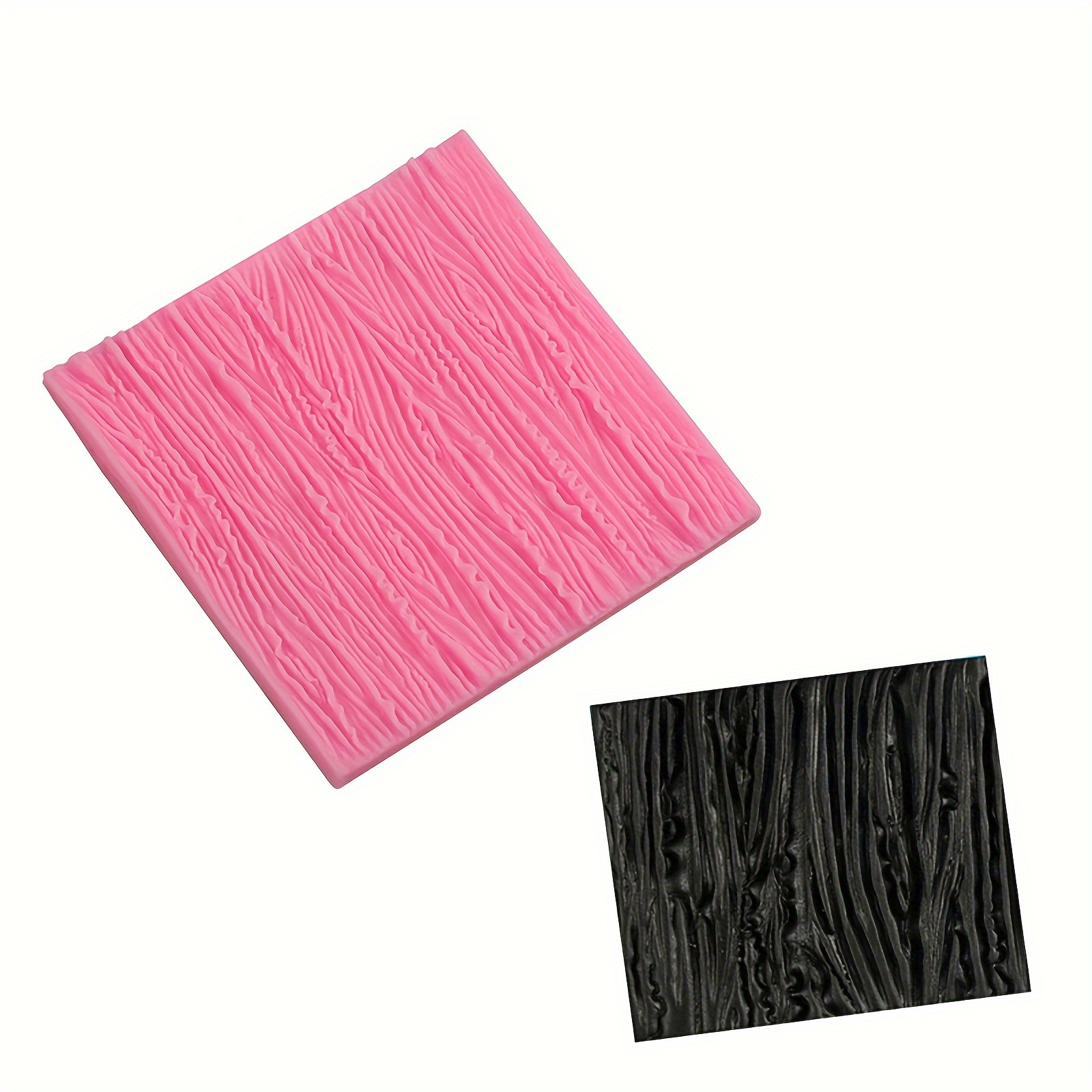 

1pc Wood For Decorating - Texture Fondant Mat, Rectangular & Tool