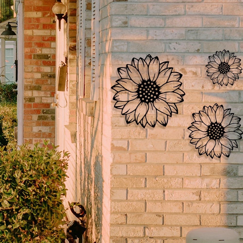 

3 Pièces Métal Art de , Décoration de Jardin Rustique, Suspension de Clôture Extérieure, Décoration de Salon de Maison Chambre à coucher Patio Porche, Pas de Requise