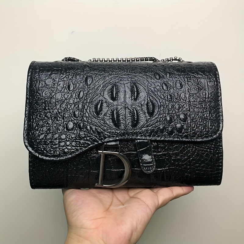 

Crocodile-embossed Crossbody Bag For Women - ,