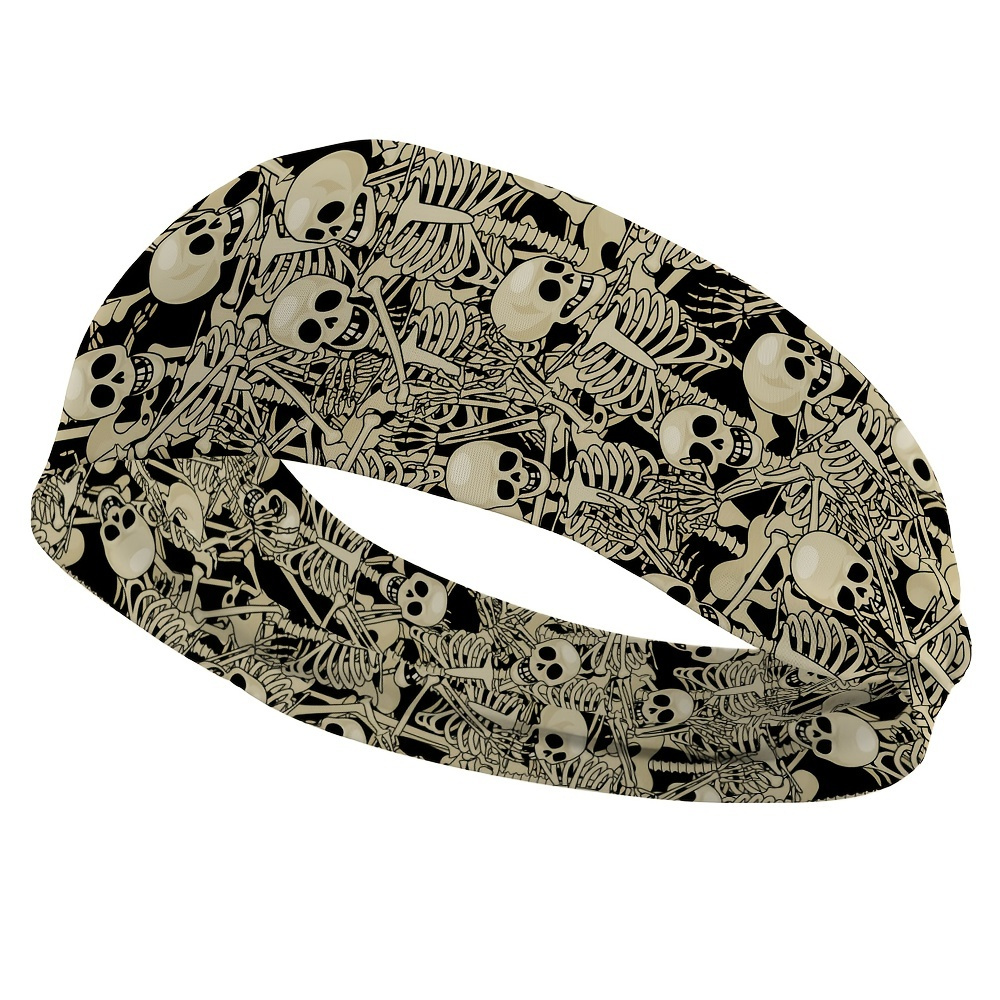 

1pc Skull Pattern Headbands For Women Hairbands Turban Accessories