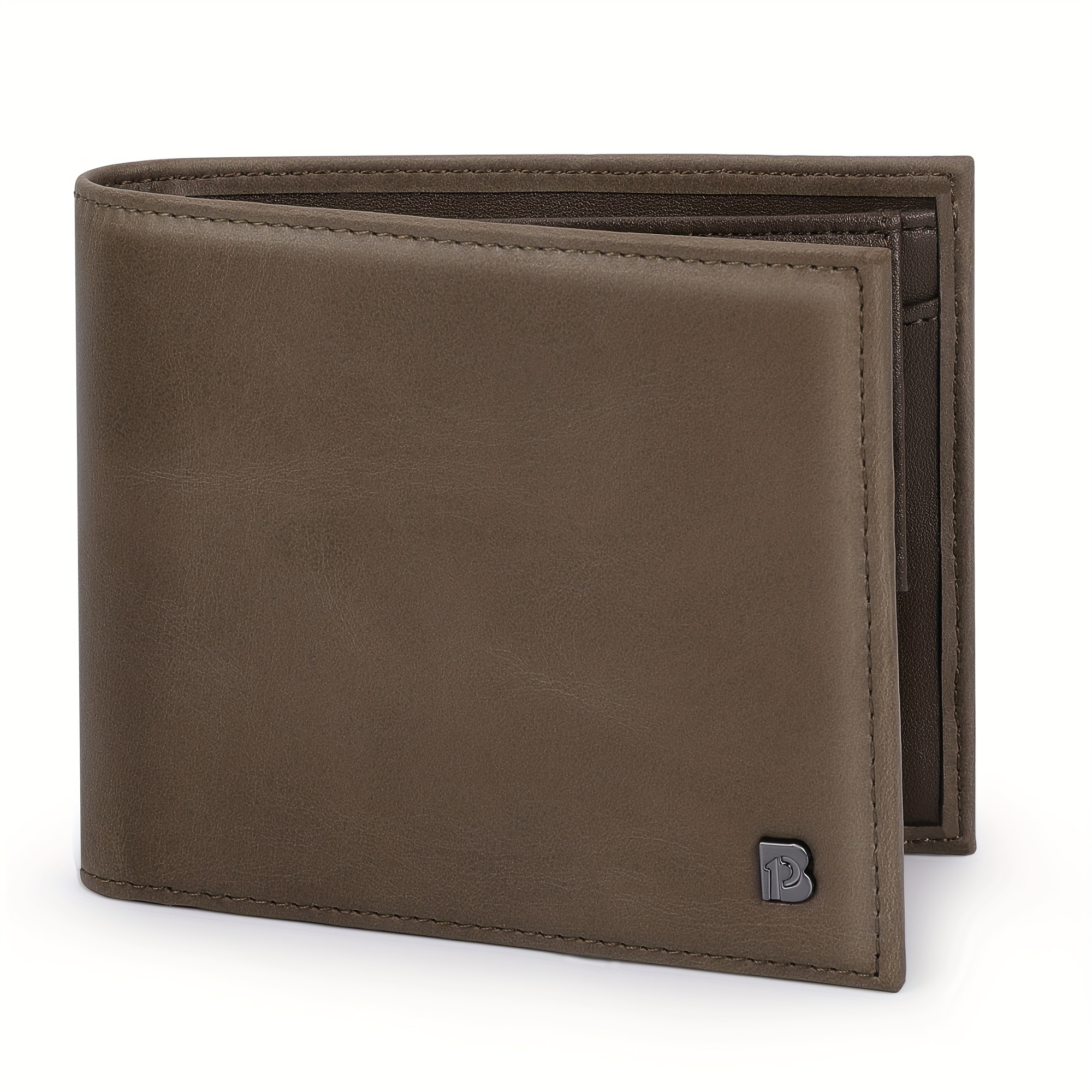 

Genuine Leather Men's Wallet With Coin Pocket And Rfid Blocking, Valentine's Day Gift For Men