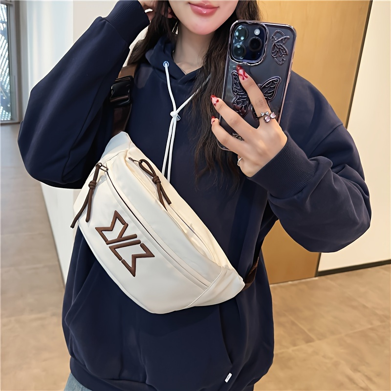 

1pc Simple Fashion Crossbody Bag, Sports Casual Waist Bag