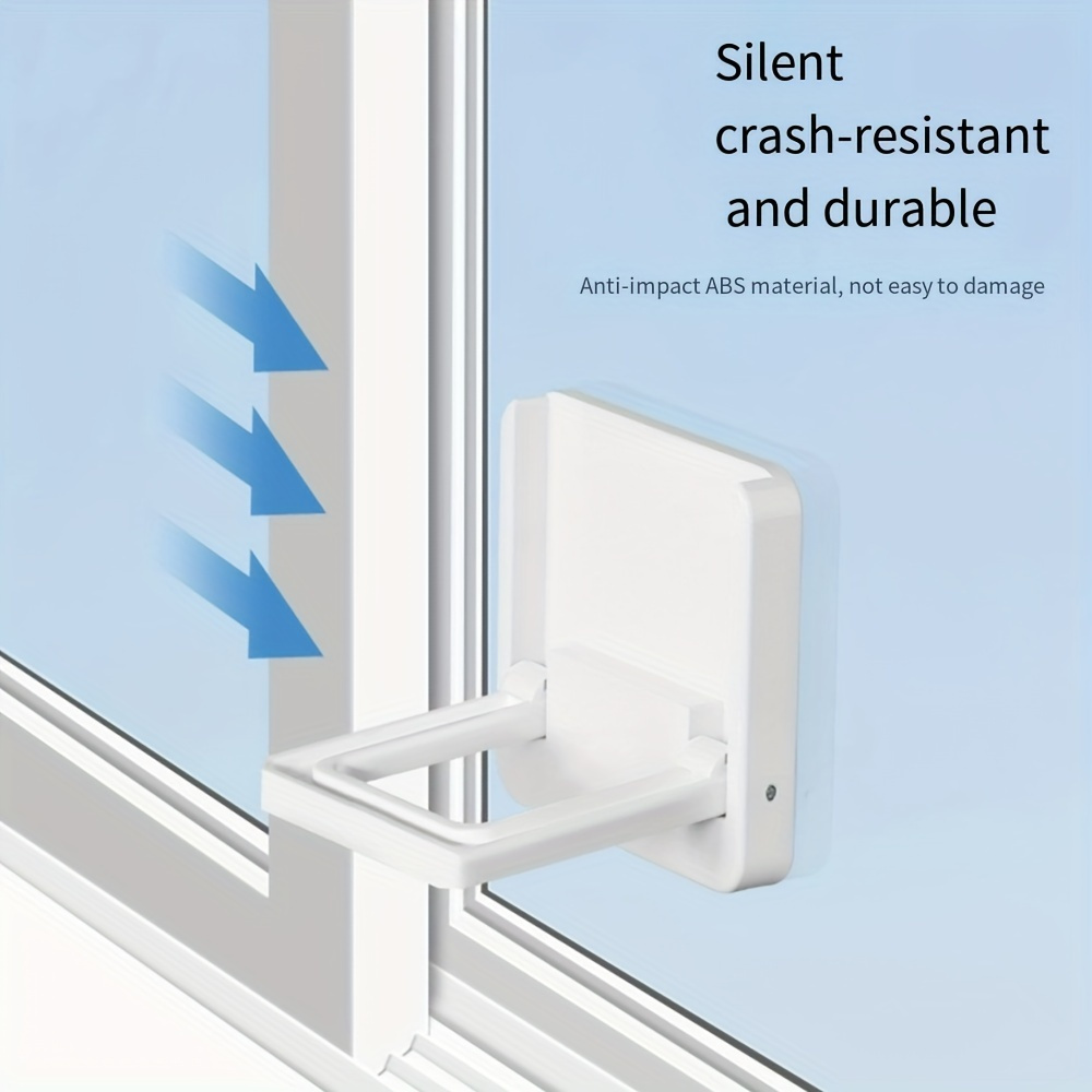 

Safety Handle-shaped Window Lock - White, Sliding Door & Window For Protection