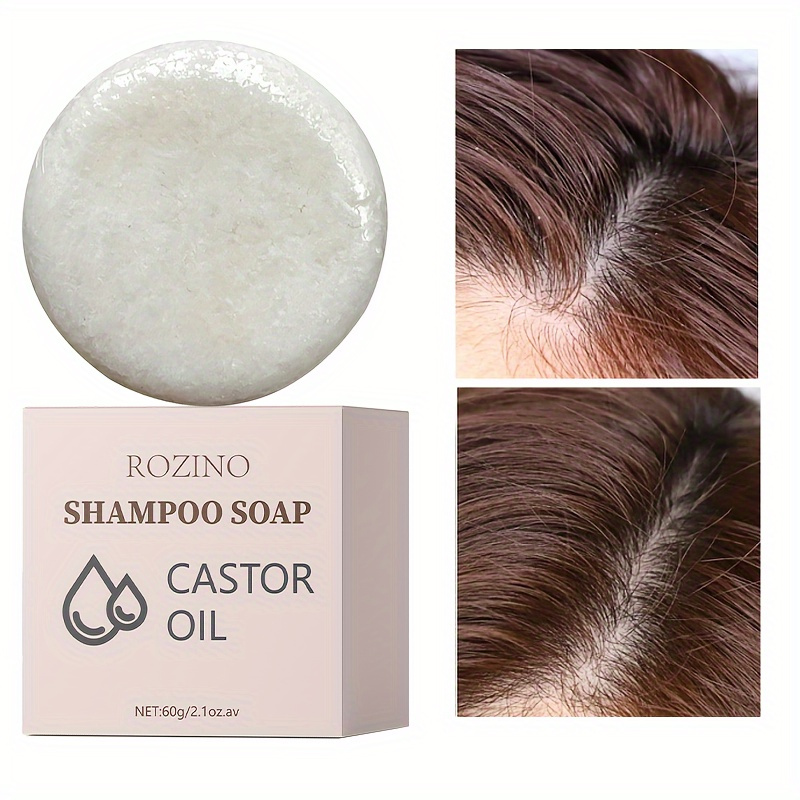 

Castor Oil Shampoo Soap, Strengthens Hair, Oil Control, Moisturizing And Smoothing Hair Shampoo Bar