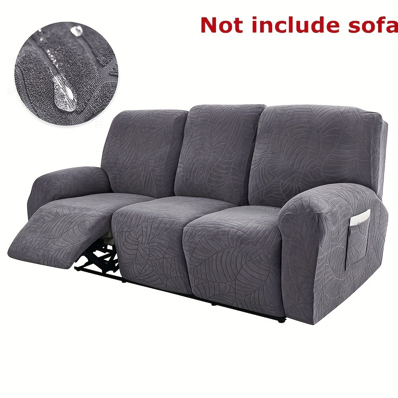 

Classic Stretch Recliner Slipcovers – 3 Seat Thick Waterproof Sofa Covers With Elastic Band, 92% Polyester 8% Spandex Jacquard Fabric, Machine Washable, Non-slip Furniture Protector With Side Pocket