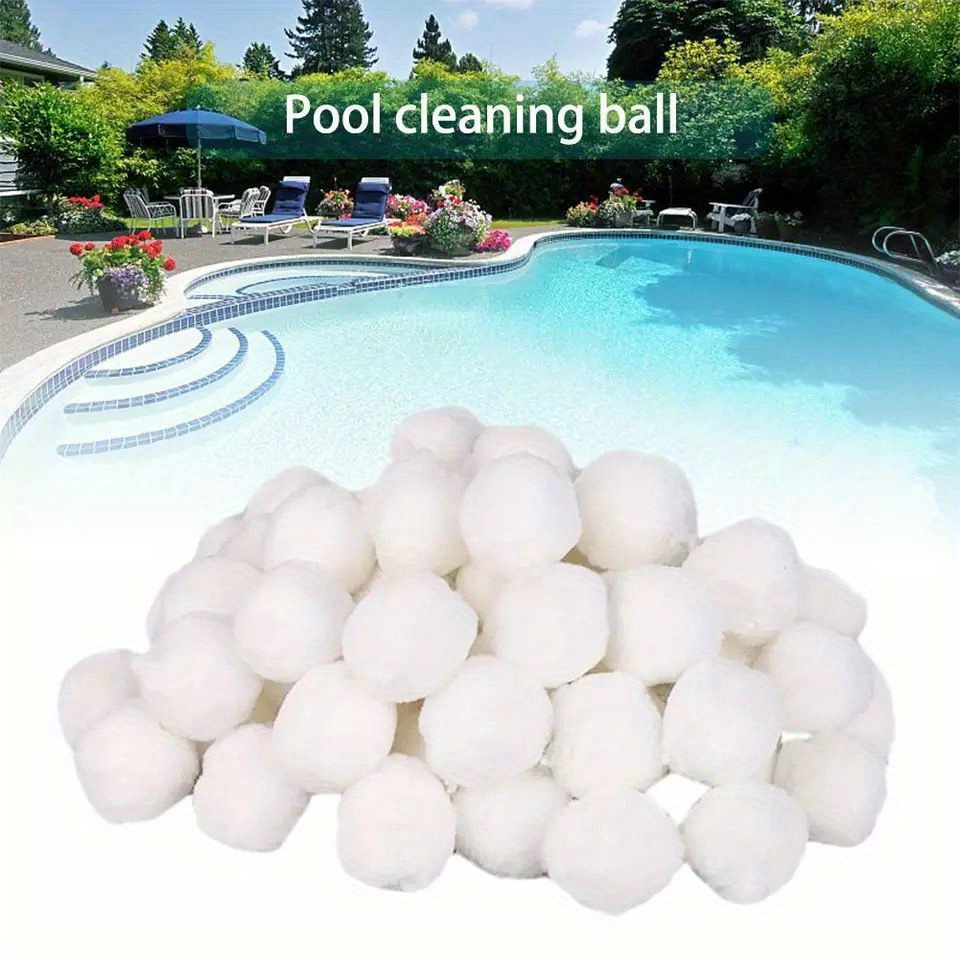 

1 Pack Pool Filter Balls Media Filters 7.05oz Reusable Filter Balls For Pool Cleaning Swimming Pool Aquarium Filters Alternative To Sand Pool Accessories