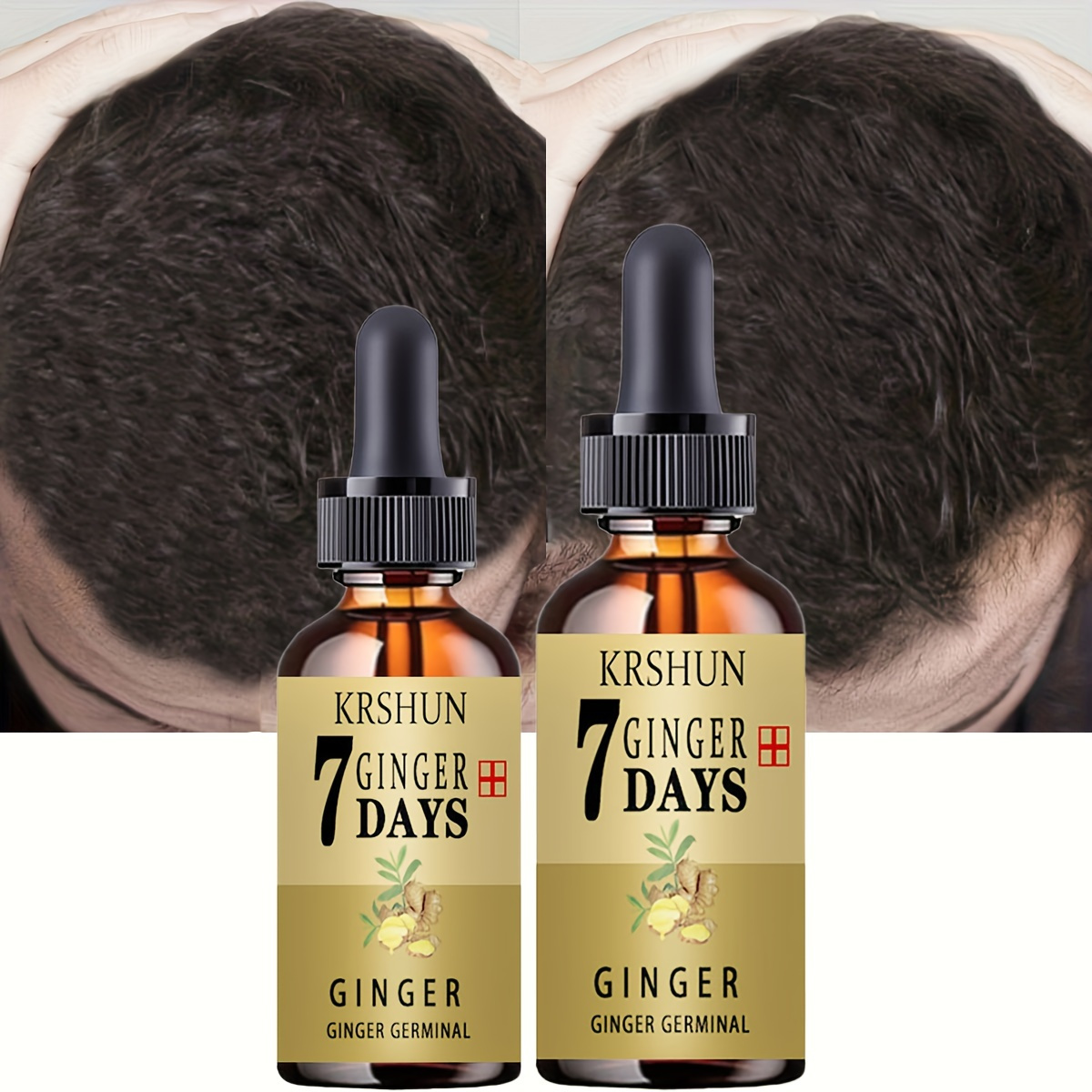 

Ginger Germinal Hair Care Essential Oil, Hair Care Serum, Natural Plant Hair Oil For Strengthening Hair