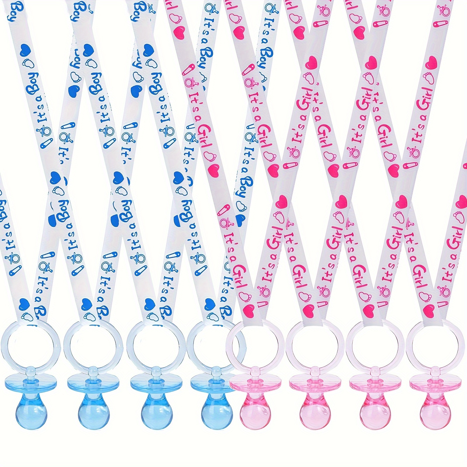 

12pcs Acrylic For Baby Shower And Gender Reveal Party Games & Activities - Universal Baby Themed Party Dress-up Accessories & Decorations, Suitable For Ages 14+ (no Electricity Required)