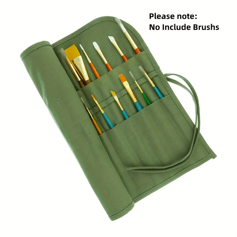 12pcs Art Paint Brush Kit Set Includes Carrying Brush Case For Acrylic Oil  Watercolor Art Scale Model Face