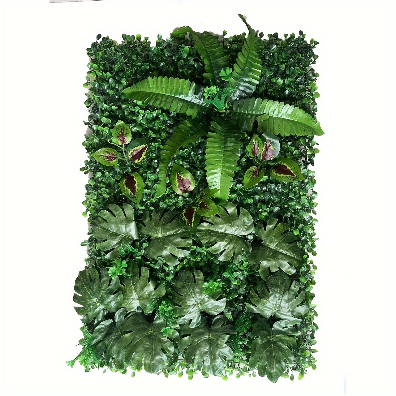 

1pc Artificial Green Wall Screen, Fake Plant Wall Panels For Indoor/outdoor, Artificial Hedges Fence Faux Leaf Decoration, Outdoor Garden Home Decor