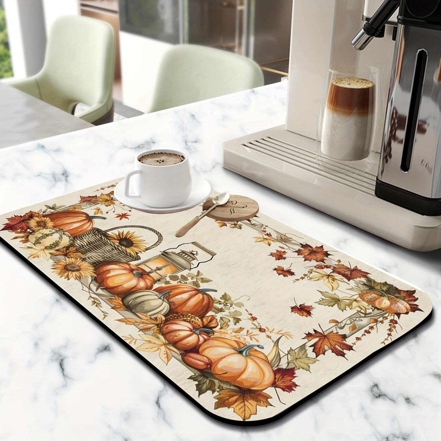 

- Mat - & Polyester Dish Drying Pad For & Table Decor,