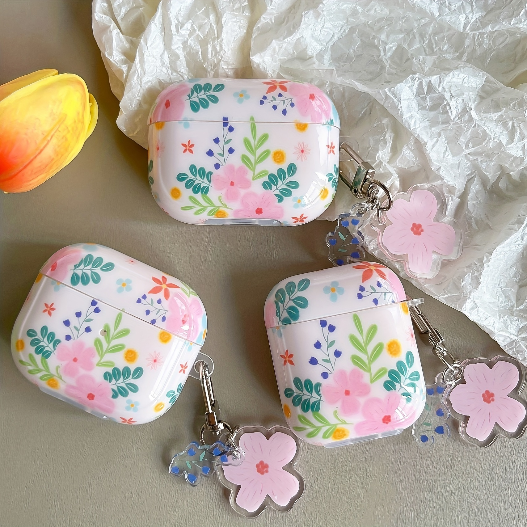 

Bouquet Pattern Earphone Case With Matching Pendant For Airpods1/2, Airpods3, Airpods Pro, Airpods Pro2