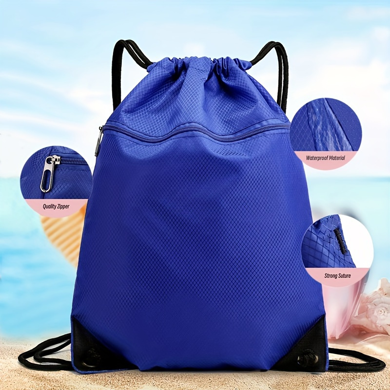

1pc Waterproof Drawstring Backpack, For Outdoor Sports Fitness
