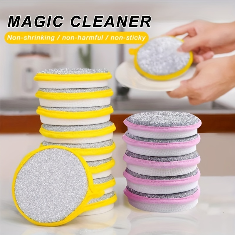 Cleaning Sponge, Pot Brush, Acrylic Poached Egg Double Layer Dish